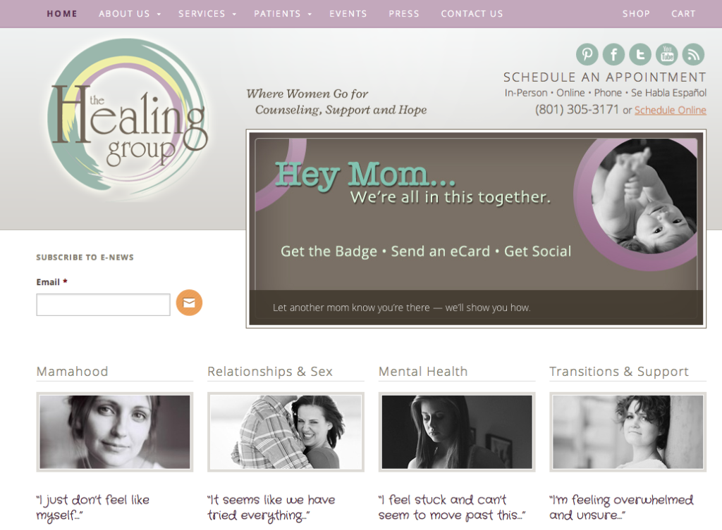 The Healing Group Website