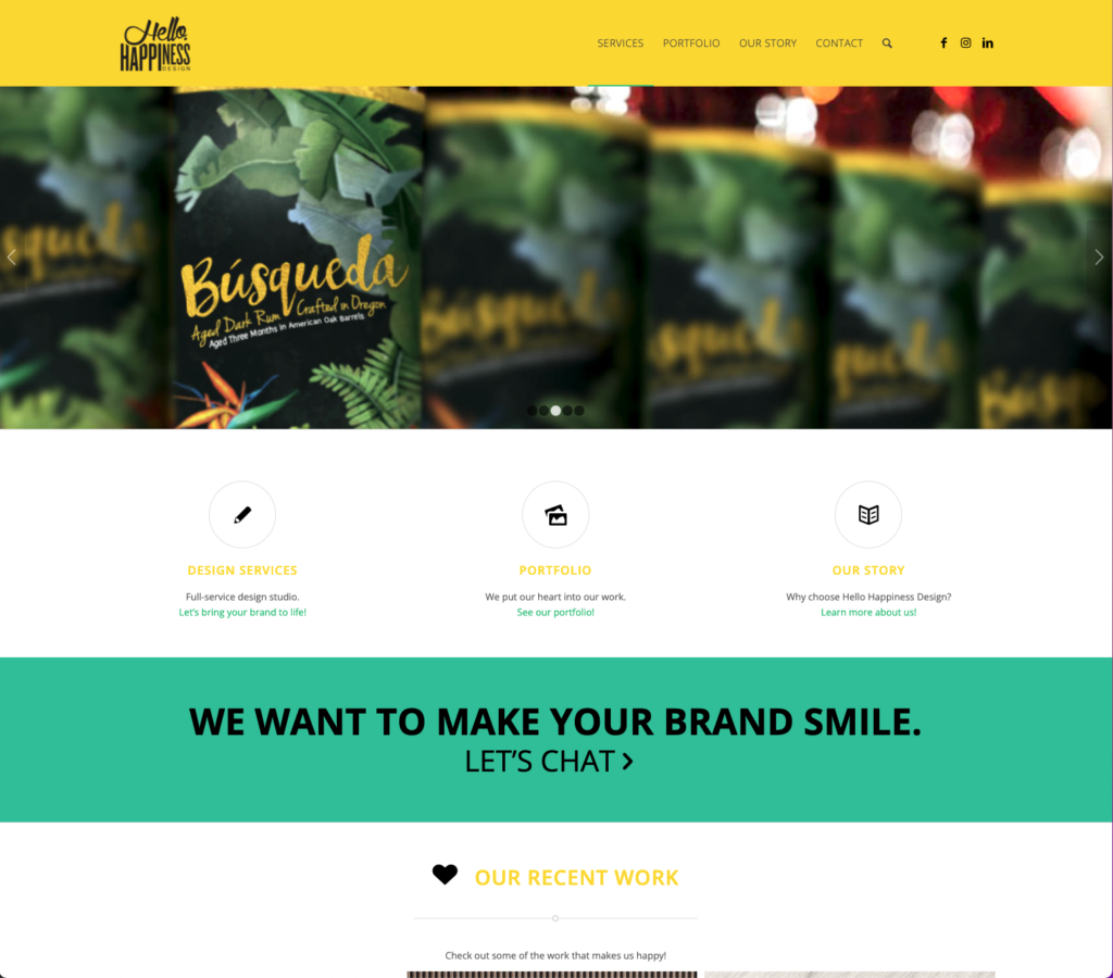 Hello Happiness Design Website